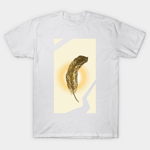 Feather T-Shirt by Franklin Silva Art